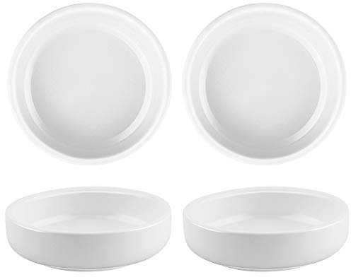 Cyimi 3.5 Ceramic Dipping Sauce Dishes Small Porcelain Soy Side Dish Sauce Bowls White Dipping Bowls Dinnerware Sets Sauces Dessert Snack Serving Dishes Set of 4