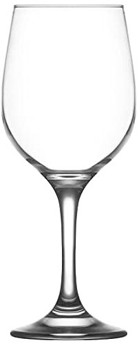 Tradineur - Set de 6 copas de vino de cristal modelo fame, 480 ml, juego de 6 copas de vino, 22 x 8 cm