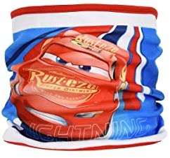 Sun City Cars Lightning Mcqueen barn pojkar polarfleece tubhalsduk vinterhalsduk loop, röd, En Storlek