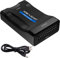 JILM Adattatore HDMI a Scart, 720/1080P analogico CVBS Video Audio Convertitore per Sky Blu-Ray HDTV DVD PS4 PC con cavo Scart, supporto per formati PAL/NTSC