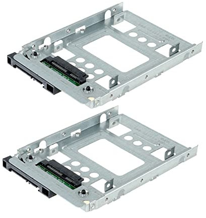 Bowong 654540-001 Lot de 2 adaptateurs pour disque dur SSD SAS SATA 6,3 cm à 8,9 cm avec vis