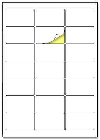50 Blatt, 21 Stück pro Blatt - Adressaufkleber, Etiketten Selbstklebend Bedruckbar - A4 (63,5 x 38,1 mm)
