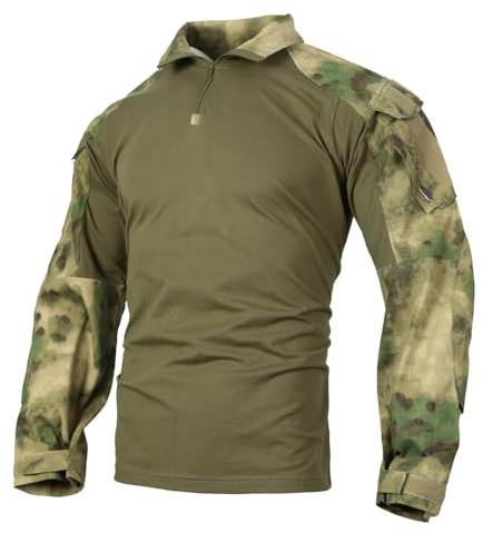 EMERSONGEAR Taktisk skjorta för män, Airsoft Combat Army Paintball snabbtorkande långärmad BDU T-shirt, S