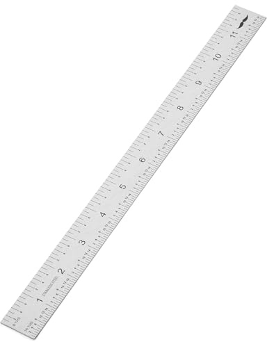 Mr. Pen - Set of 4 Machinist Rulers (6, 8, 12, 35.6 cm), Metric Ruler, Millimeter Ruler