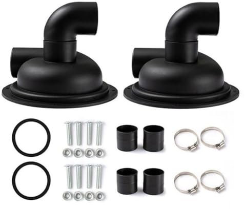 Grendly Lot de 2 séparateurs de poussière pour aspirateur Cyclone avec coude - Facile à installer - Collecteur de poussière - Facile à utiliser