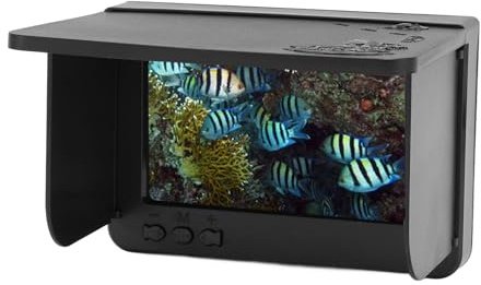 Undervattensfiskekamera, 1500CD Fiskekamera Undervatten med 5 Tum LCD-monitor, Bärbar Video Fish Finder för Issjön Sea Båt Fiske