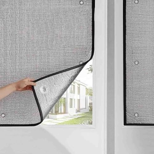 Reflector de calor para ventana, doble aislamiento de lámina de aluminio, reflectores solares de 6 mm de grosor para control de calor y protección de privacidad, protección solar de tinte de ventana