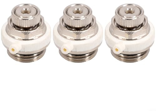UrbanHui Automatic Radiator Bleed Valve Air Vent Auto Cutoff 1/2 Inch Thread Leak Protection Adjustable Modes Energy Saving for Home Office Central Heating Easy Replacement(3pcs)