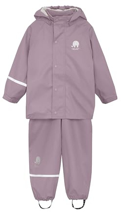 Celavi Basic Rainwear Set Solid PU Chaqueta para Lluvia, Rosa Malva, 90 cm Unisex Adulto