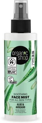 Organic Shop Avocado and Aloe Skincare Soothing Face Mist, 150 ml
