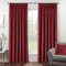 Enhanced Living Oxford Premium Velvet Red Blackout Curtains for Curtains for Bedroom - Supersoft Tape Top Curtains - 46x54 inch (117x137 cm) - 2 x Curtain Panels