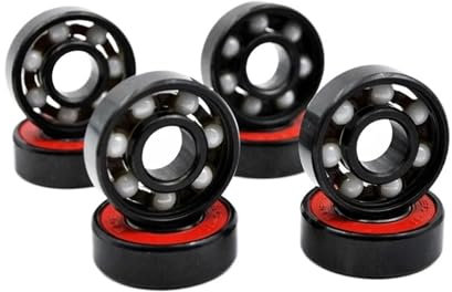 OZXJW 8 Piezas 608 2RS Rodamiento de Bolas de cerámica híbrido 8 * 22 * 7 mm ABEC-11 Rodamientos de Ruedas de patín en Miniatura de Alta Velocidad for patinetas y Longboard