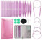 Reessy Knitting Needles, Interchangeable Circular Knitting Needles Set with Case & Accessories, 13 Pair Round Knitting Needle 3.0 mm-10.0 mm, Circular Knitting Needle for Beginners Adults