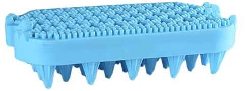 CLISPEED Pet Grooming Comb Flexible Silicone Bristles Gentle Massage Hair Removal Tool for Dogs Cats Skin Friendly Pet Cleaning Accessory