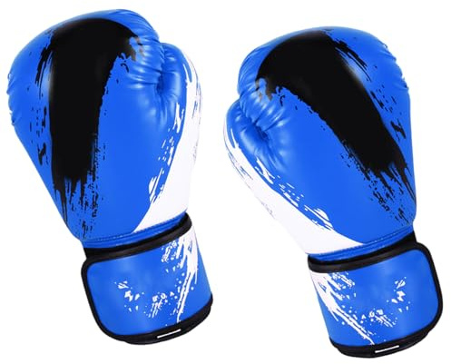 PURPLELILY Guantoni da boxe per adulti, uomini, donne, bambini, adolescenti, kickboxing, allenamento, kickboxing, allenamento, 10 oz 6 oz pelle