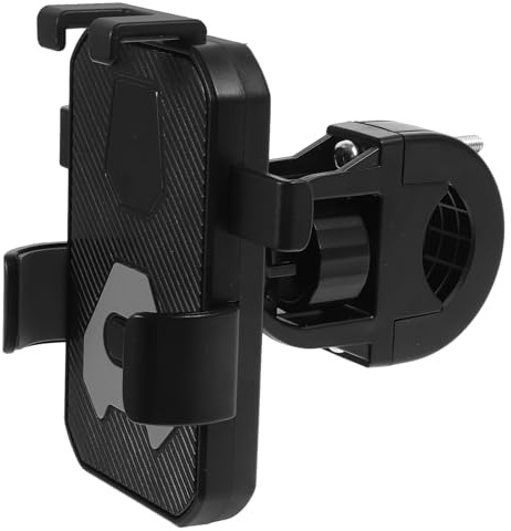 HOUDERCO Telefono la da Supporto Antivibrazione a e Bicicletta per Bici Due Fissaggio Sicuro Ruote Mtb, Porta Cellulare Resistente per Navigazione Durante Veicoli Guida
