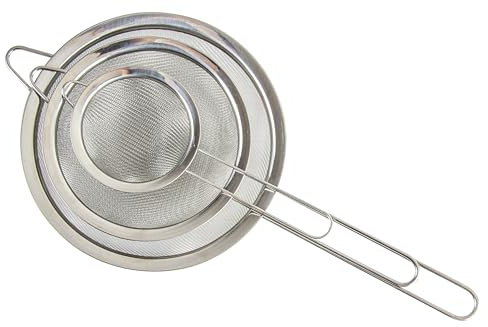 Zenker Set of 3 Sieves, Stainless Steel Fine Wire Mesh Strainer
