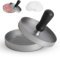 Pressa per hamburger, antiaderente con 100 carta cerata, pressa per hamburger, con manico in ABS, per carne, patty, hamburger, qualità alimentare, hamburger patty pressa