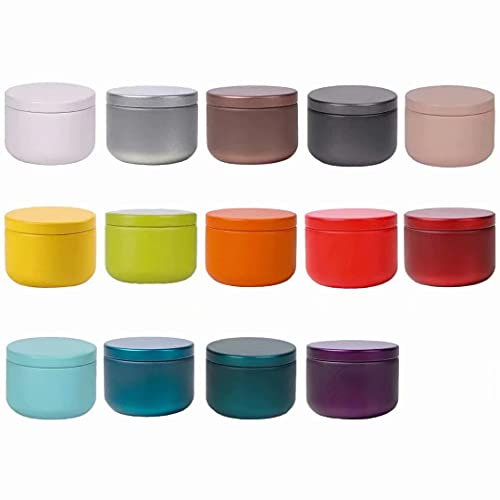 EULAPGOE Mini boîtes à thé colorées en métal vides pour ranger café, épices et feuilles de thé, 14 Unité (Lot de 1),dans Une boîte en