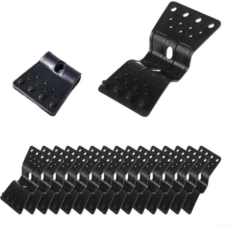 ZiStarlilife Lot de 50 clips en plastique robustes pour bâche de jardin, serre, auvent, pare-soleil, filet résistant aux intempéries