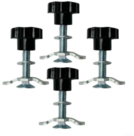 Cargo Fastening L Track Tie Down Accessories Set 4PCS with M8*60mm Threaded Fixings for Heavy Duty Rails in Logistics and Transport Sectors