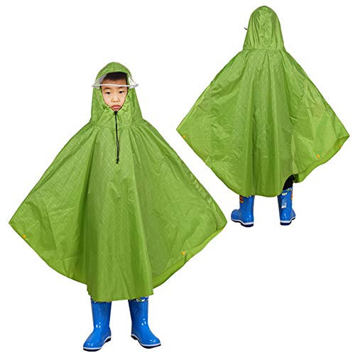 FACAI Kinder Poncho Fahrrad Poncho Fahrrad Elektroauto Rücksitz Grundschüler Lose Pullover Regenmantel Mittlere Kinder Können Schultaschen Tragen,E-XXL
