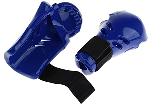 Menolana 1 Pair Kids Children Boxing Gloves Mitts Sanda Karate Sandbag Taekwondo Sparring - Blue S
