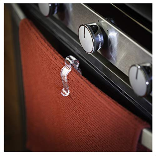 Iba Innovations Towel Clip (3-Pack) - No Fuss Hand-Towel Clip for Kitchen or Bathroom
