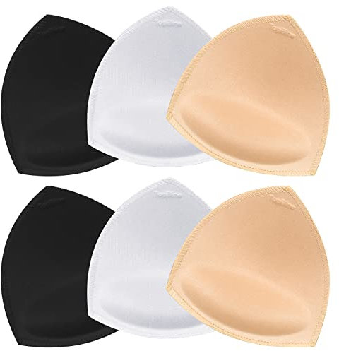 TopBine Removable Bra Pads Inserts Women's Comfy Sports Cups Bra Insert for BIkini Top Swimsuit (A/B 3color, A-D)