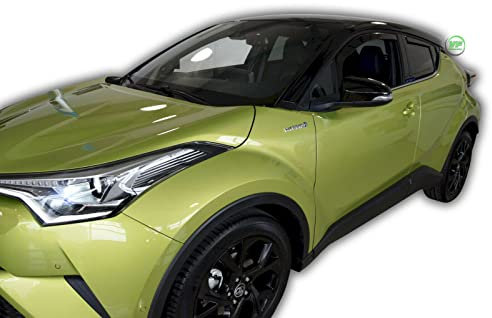 J&J AUTOMOTIVE | Windabweiser Passend Für C-HR 2016-2023 5-Türer, Heko Regenabweiser, Getönt, Set 4-Teilig, Vorne, Hinten, Aerodynamisch