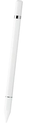 INF Stylus Stift mit Schreibfunktion, 2 in 1 Eingabestift, Kapazitive Disc-Spitze, kompatibel mit Allen Touchscreens (Weiß)