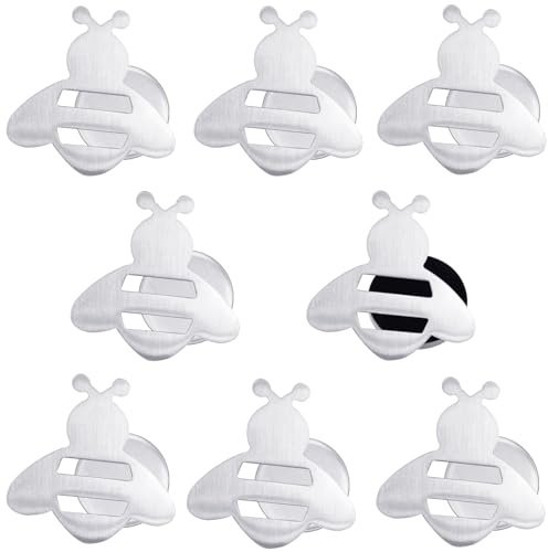 Mbsomnus 8 Pezzi Ferma Tovaglia da Esterno Ape Pesi per Tende da Esterno Pesanti Magnetici in Acciaio Inox per Tende Lavagna Frigorifero Tenda da Doccia