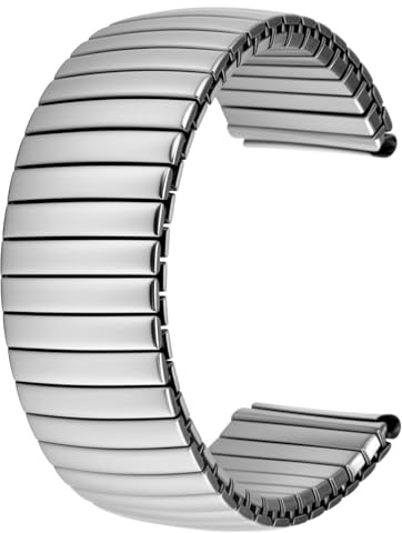 Bracelet de Montre Élastique en Acier Inoxydable, 20 mm Bracelet Montre Metal, Extensible Bracelet de Montre Élastique en Métal, Universel, pour Hommes et Femmes, pour Voyages D'affaires, Conférences