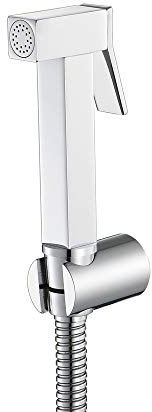 NJRPWAUNK ToiletSprayer Mässing Fyrkantig Dusch Sprayer Baddräkt Husdjur Blöja Tyg Och Personlig Hygien, A (B)