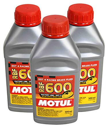 Motul MTL100949 8068HL RBF 600 Factory Line Dot-4 100 Percent Synthetic Racing Brake Fluid-500, 300. ml, 3 Pack