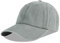 LANGZHEN Unisex Plain Gewaschene Baumwolle und Denim Baseball Cap Verstellbare Dad Hat (Hellgrau)