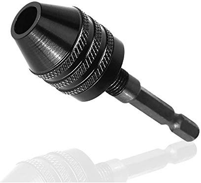 Bestgle Mandrino Autoserrante 1/4 0.3-6.5mm Esagonale con Gambo da 6 mm Punta Convertitore di Chuck con Codolo Esagonale per Adattatore Trapano Avvitatore Elettrico