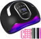 BEYAOBN Lampada UV LED Lampada Unghie 168W Professionale Fornetto per Manicure/Pedicure Permanente Smalto Semipermanente 4 Timer con 10s/30s/60s/99s Display LED Automatico Sensore