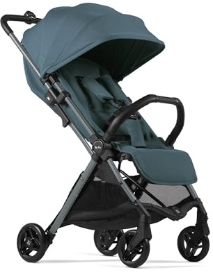 Silver Cross - Jet 5 Compact Pushchair - Travel Stroller - Foldable & Lightweight Stroller/Travel System - Cabin Size - Car Seat Compatible (Sold Separately) - Newborn to 4 Years - Mineral