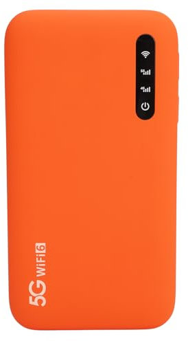 5G Mobile Hotspot, Portable 5G WiFi Modem Router with SIM Card Slot, 6100mAh Battery, 16 Connected Devices, Pocket Hotspot for Travel Business Trips