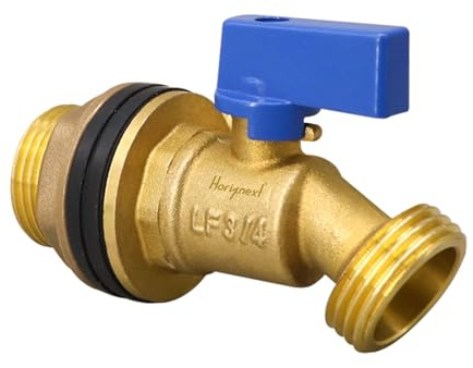 Horiznext Rain Barrel Spigot Kit 3/4 GHT, Brass spigot for rain barrel,1pc