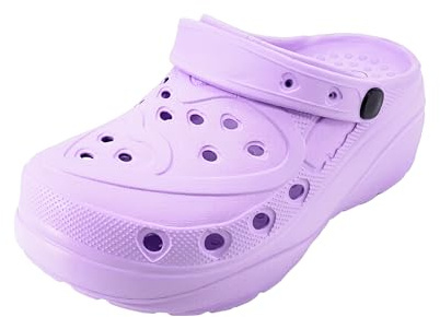 JOMIX Zuecos con Plataforma para Mujer Sandalias de Verano de EVA Suave Chanclas de Playa Transpirables Zapatillas de Casa Jardín y Trabajo Sanitarios
