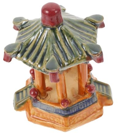 HOMOBABE 1pezzi Decorazione Ceramica Forma Di Padiglione Per Acquari e Bonsai Statua Simulata Colorata Per Abbellire Ambienti e Scrivanie Design Realistico e Leggero