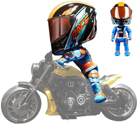 Knowlife Motociclistas Transform Action Figure, Transform De Motocicleta, Muñecas Deformables Realistas, Figuras Coleccionables Q Articulaciones Móviles, Juguetes Coleccionables para Adultos Y Niños