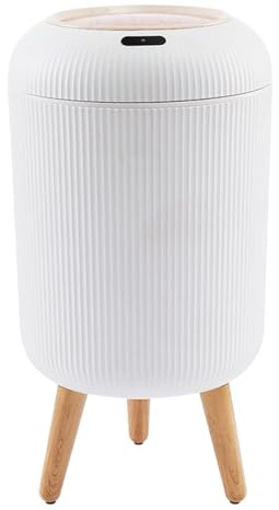 Genérico Cubo De Basura Inteligente | Cubo De Basura Pequeño Con Sensor De Movimiento 10L | Papelera Para Hogar Sala Dormitorio Cocina Baño | Para Aula Y Hotel