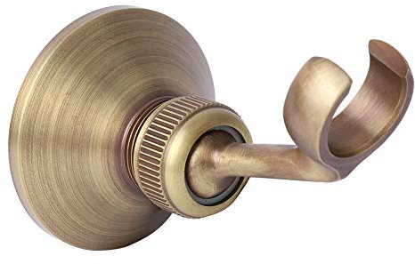 Nikou Soporte para Cabezal de Ducha Ajustable Latón galvanoplástico Soporte para Cabezal de Ducha Soporte Base para Accesorios de baño para el hogar 1 Paquete