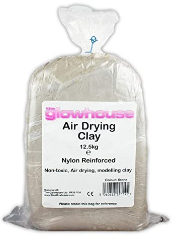 Air Drying Modelling Clay Nylon Reinforced 12.5kg (Stone)