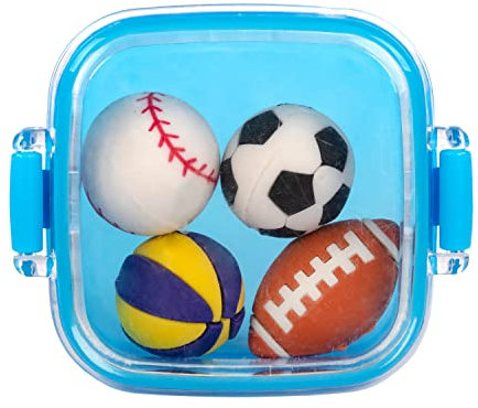 Idena 20110 - Gomme dans boîte, 4 balles