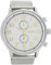 Oozoo Herrenuhr mit Milanaise Metallband und Dornschließe 49 MM Weiß/Goldfarben C7087
