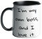 Just The Shirt Im My Own Boss and I Love It Ninja Black and White Mug Positive Ninja Slogan